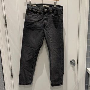 Levi’s washed out black wedgie straight jeans
